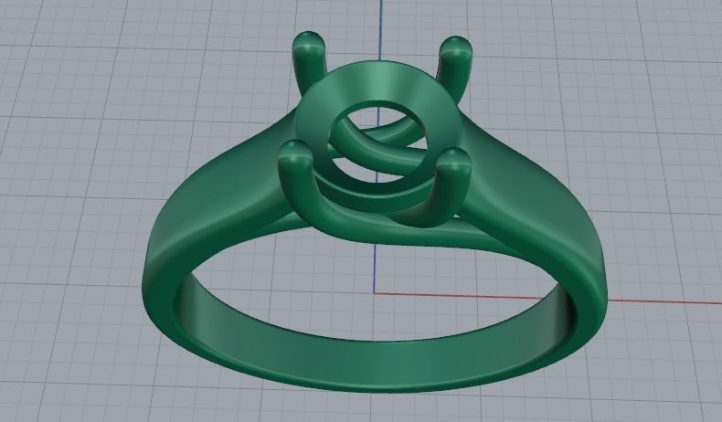 Engagement halo rings Model 3425 3D print model_3