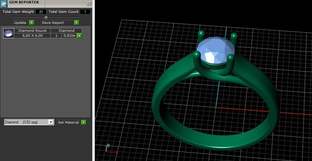 Engagement halo rings Model 3425 3D print model_9