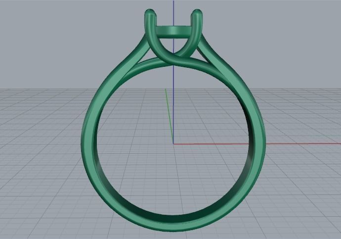 Engagement halo rings Model 3425 3D print model_2