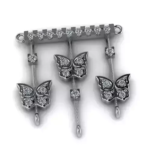 Pendant with butterflies Model 3424