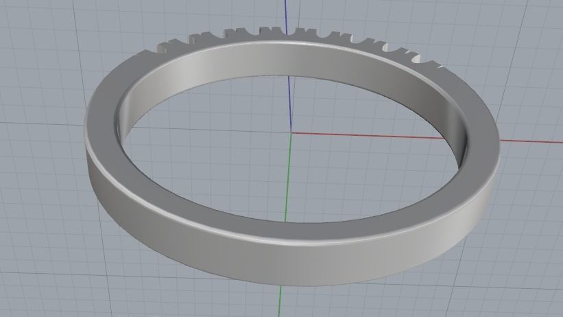Engagement halo rings Model 3421 3D print model_5