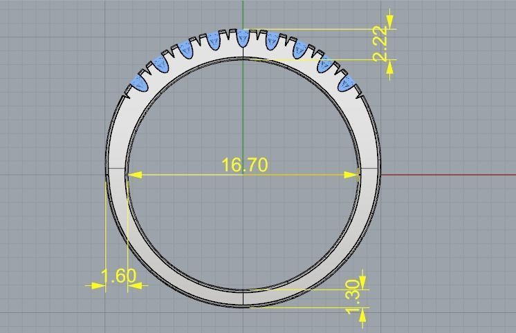Engagement halo rings Model 3421 3D print model_6