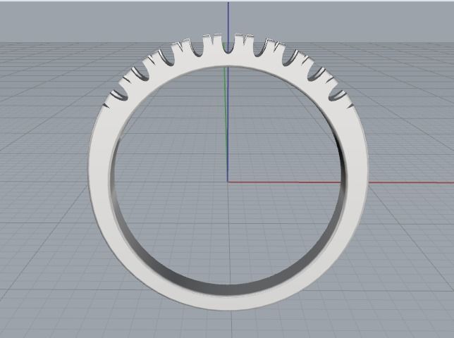 Engagement halo rings Model 3421 3D print model_2