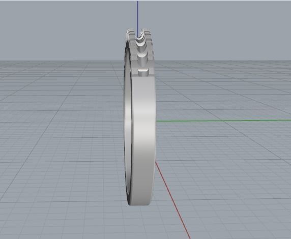 Engagement halo rings Model 3421 3D print model_4