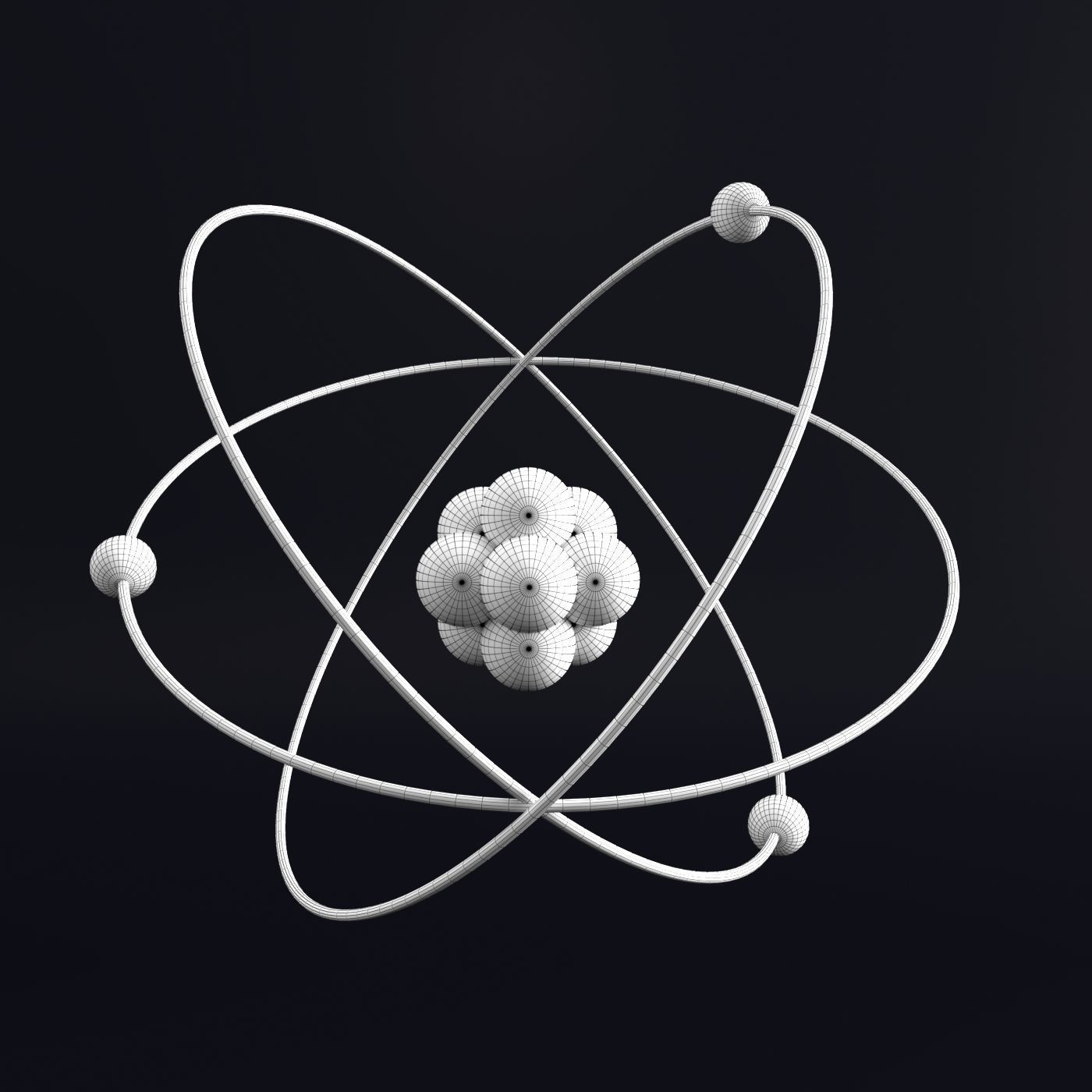 Atom 4 3D model | CGTrader