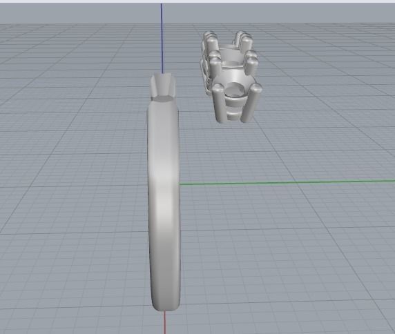 Engagement halo rings Model 3417 3D print model_3