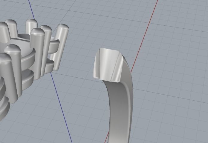 Engagement halo rings Model 3417 3D print model_5