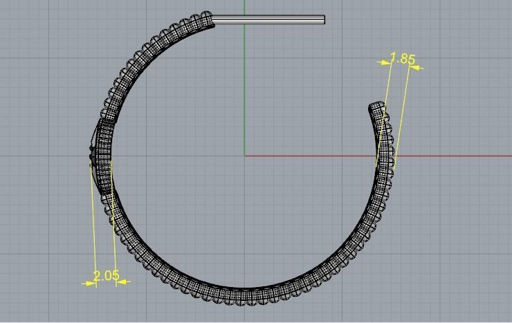 Rose des vents Earrings Model 3413 3D print model_7