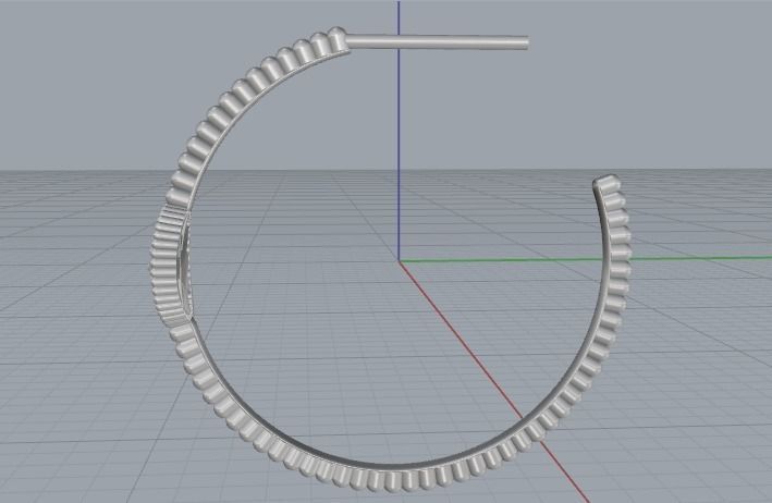 Rose des vents Earrings Model 3413 3D print model_3