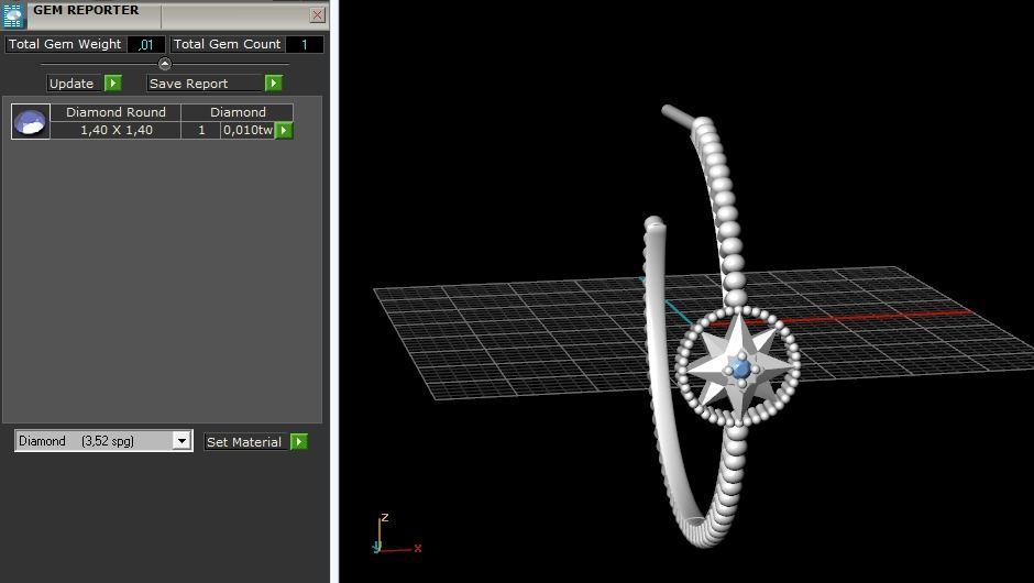 Rose des vents Earrings Model 3413 3D print model_8