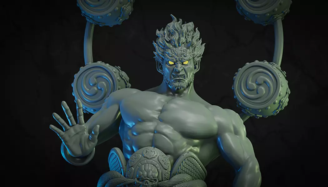 God of Thunder Raijin 3D print model