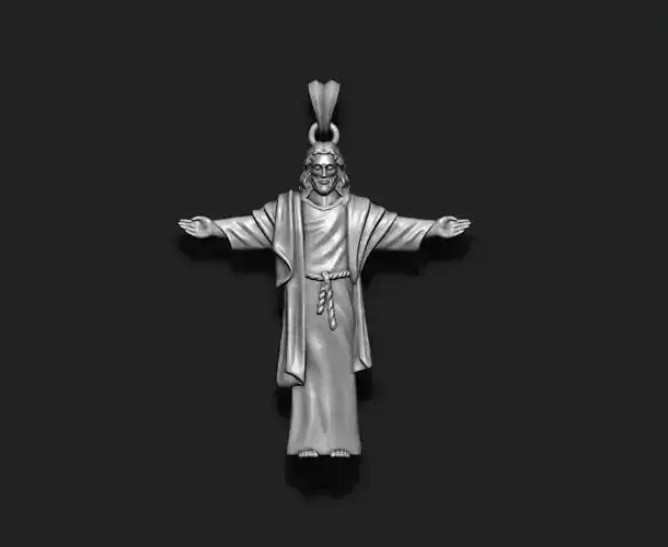 Jesus pendant 3D print model