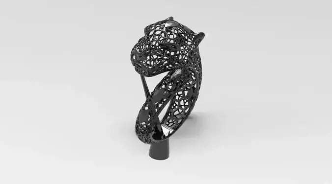tiger pantera ring  3D print model