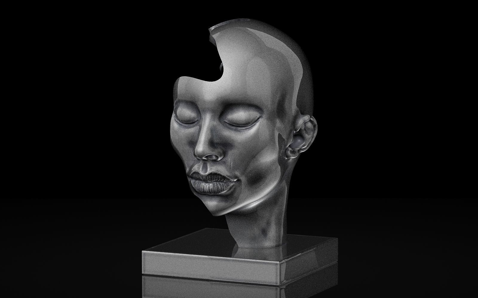 modern sculpture 147  3D print model_3