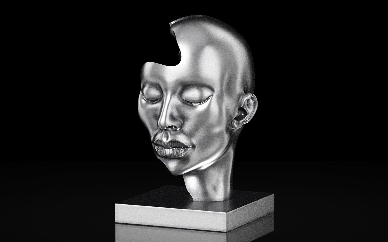 modern sculpture 147  3D print model_2