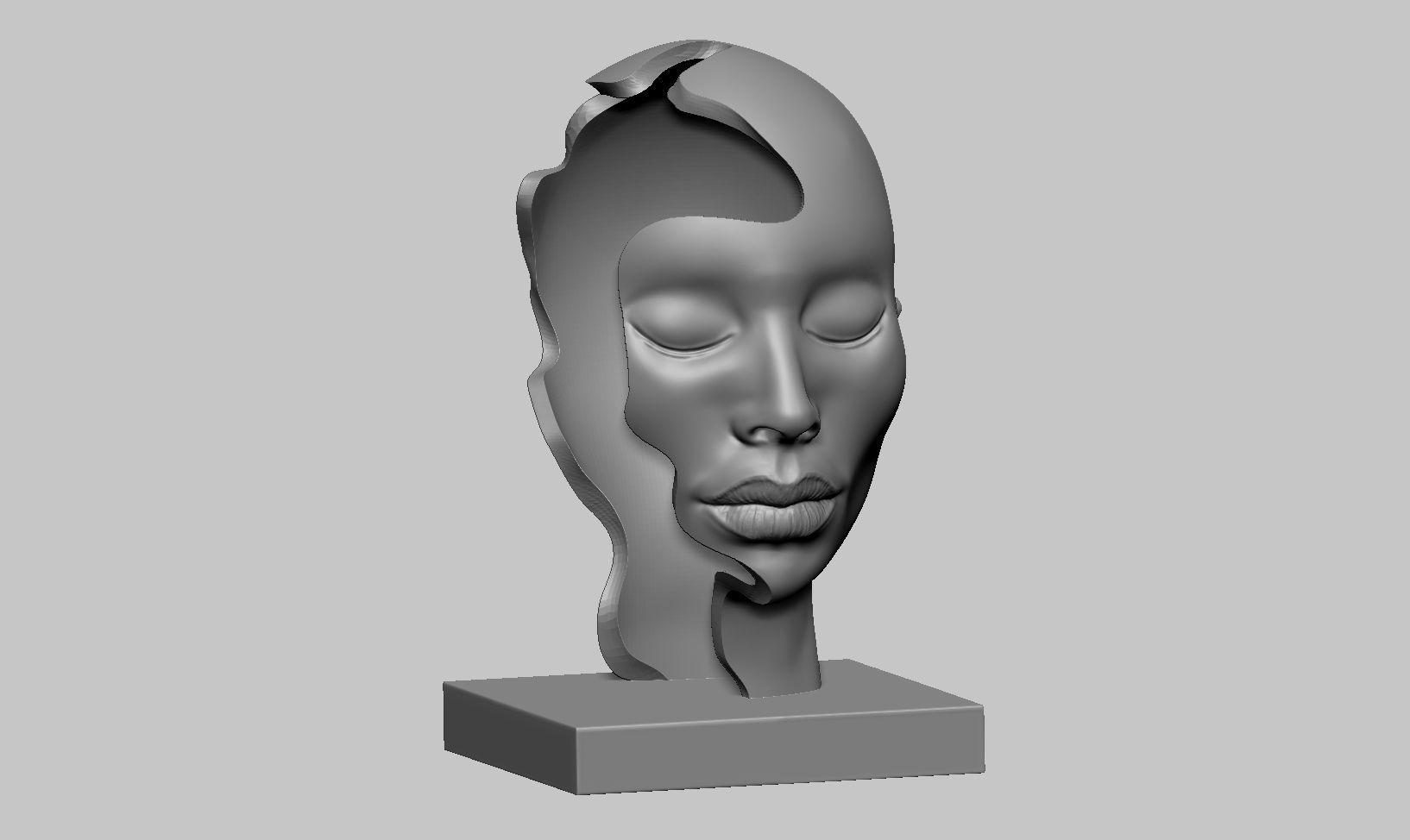 modern sculpture 147  3D print model_4