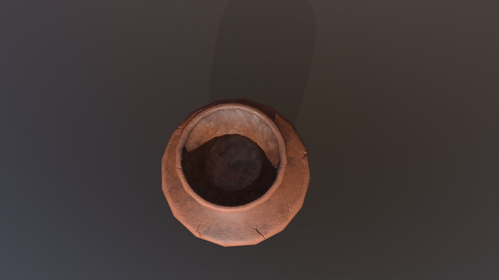 Antique vase Low-poly 3D model_5