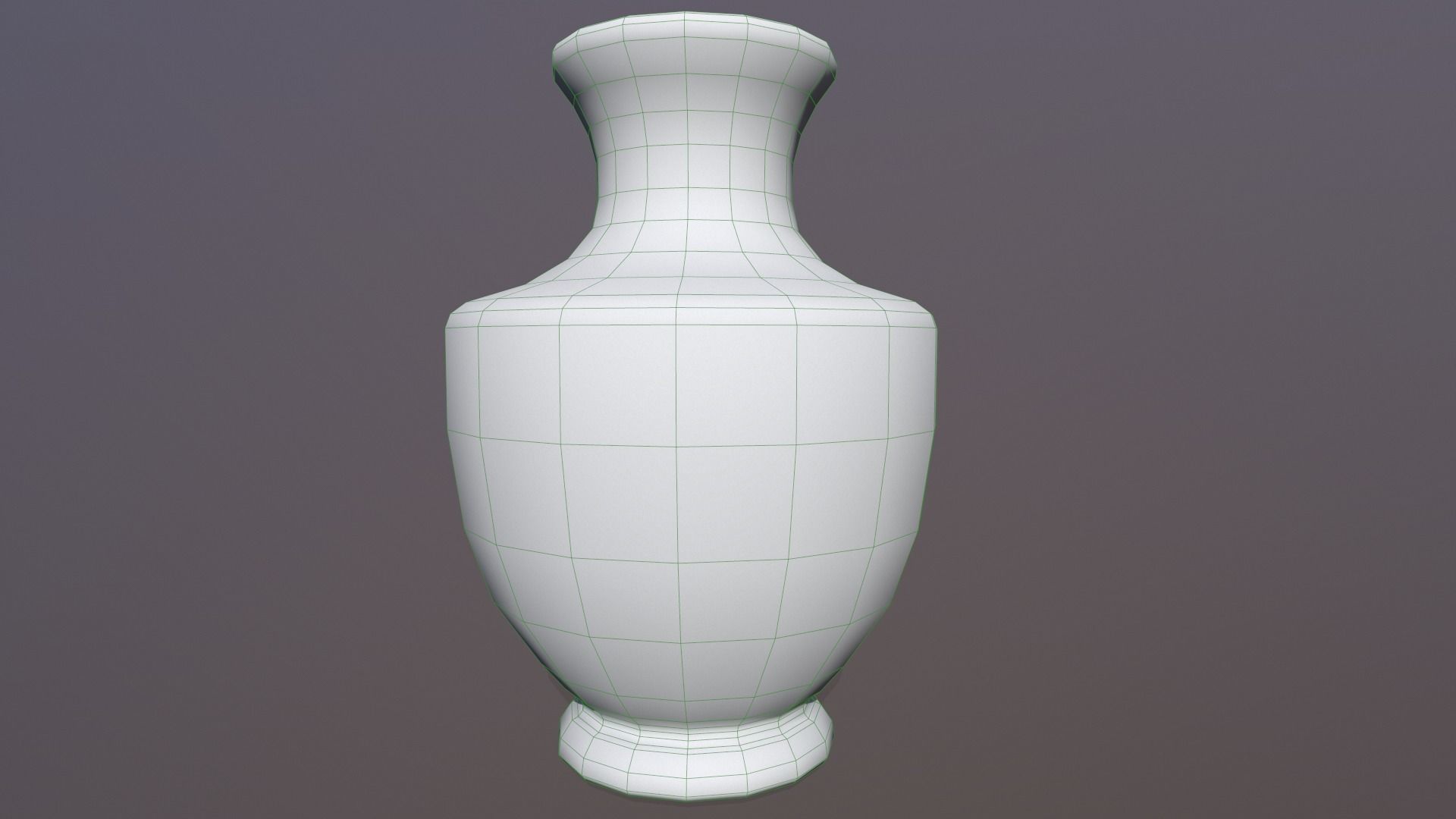 Antique vase Low-poly 3D model_6