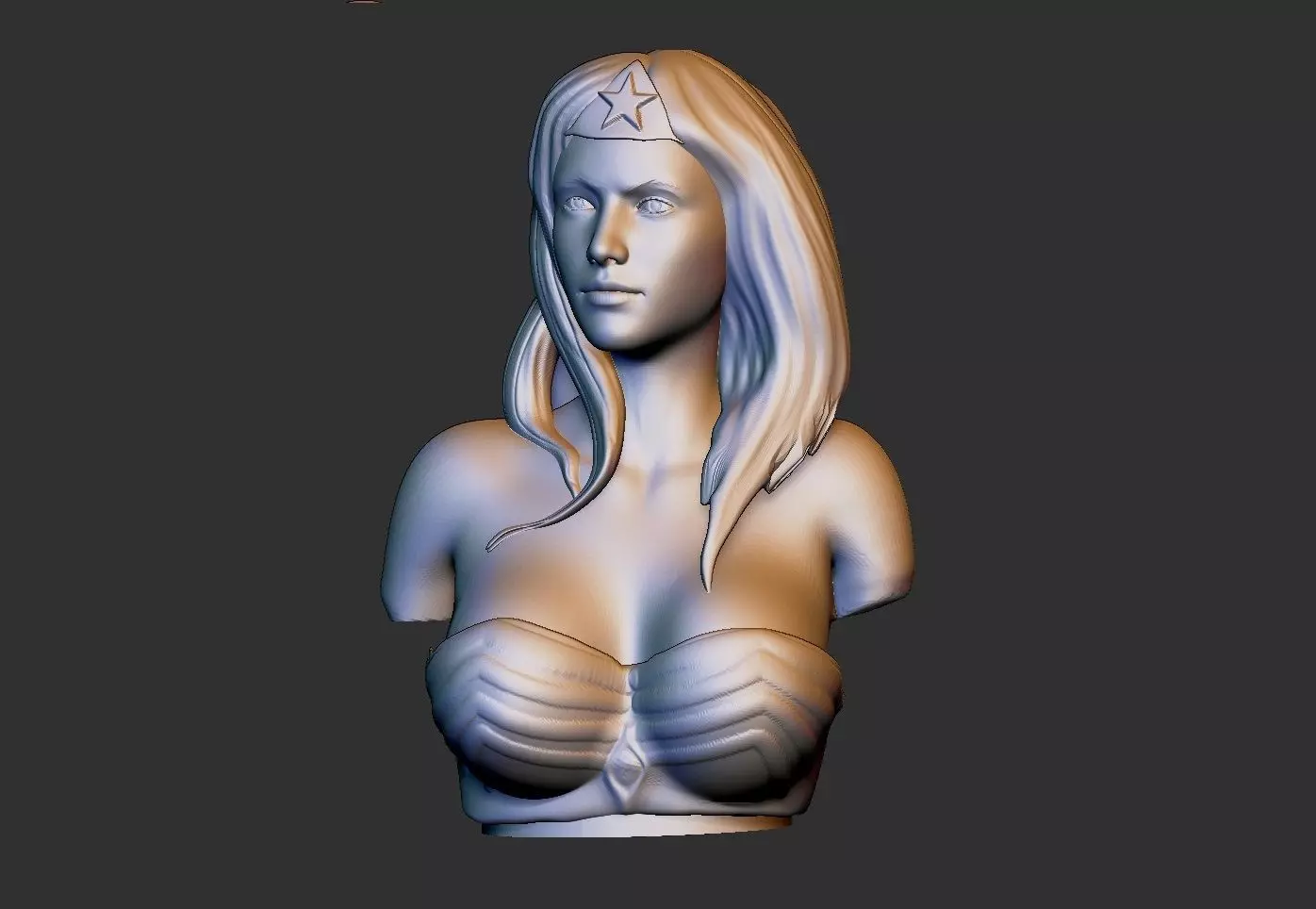 Wonder Woman Bust 3D print model_0