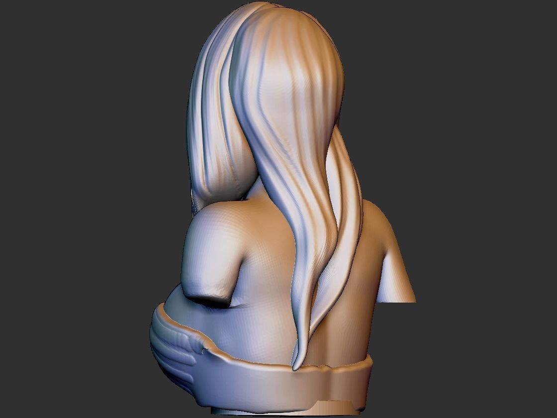 Wonder Woman Bust 3D print model_4