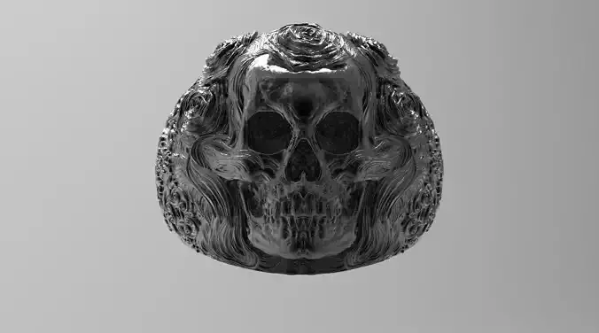 skull ring  3D print model