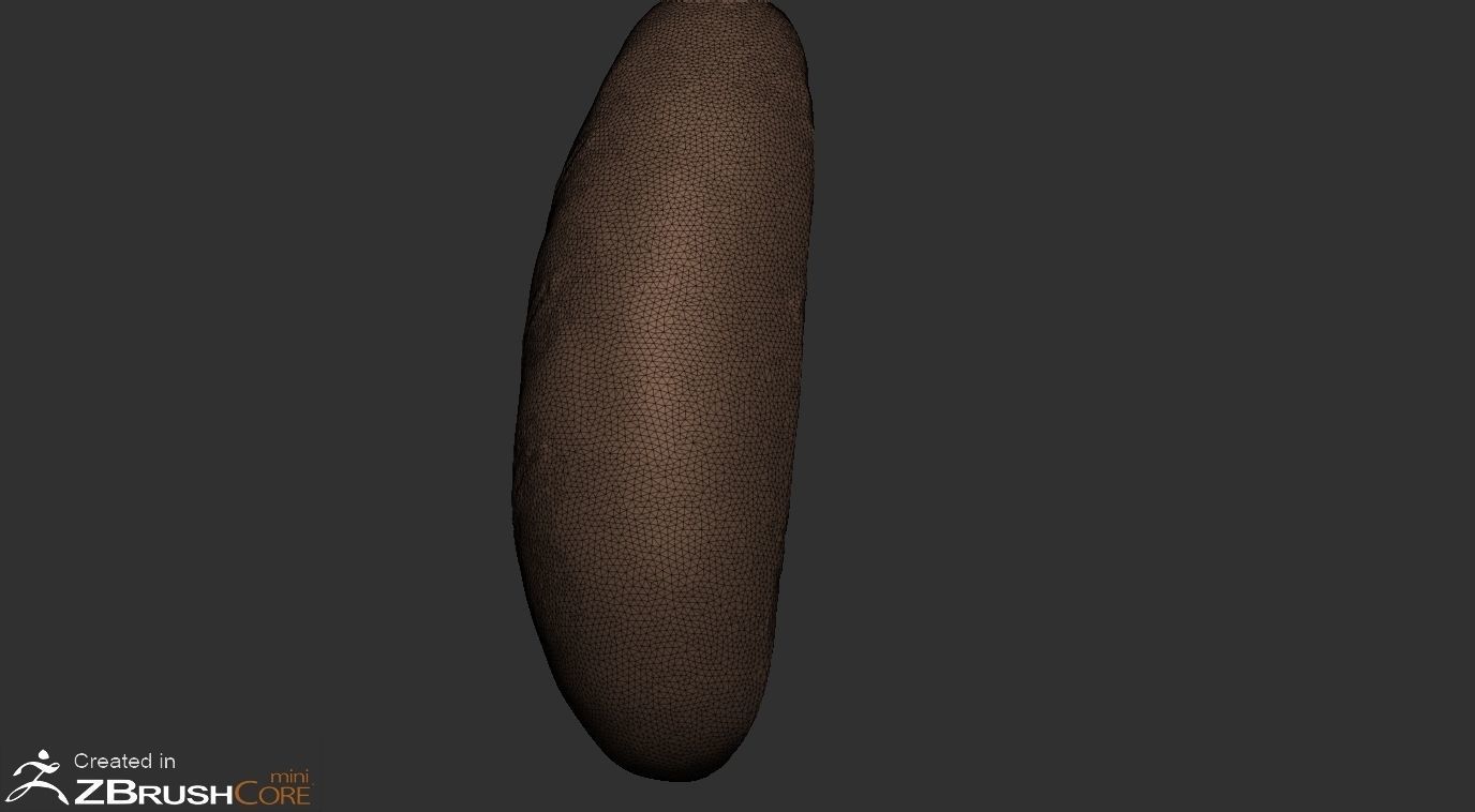 Bread Low-poly 3D model_2