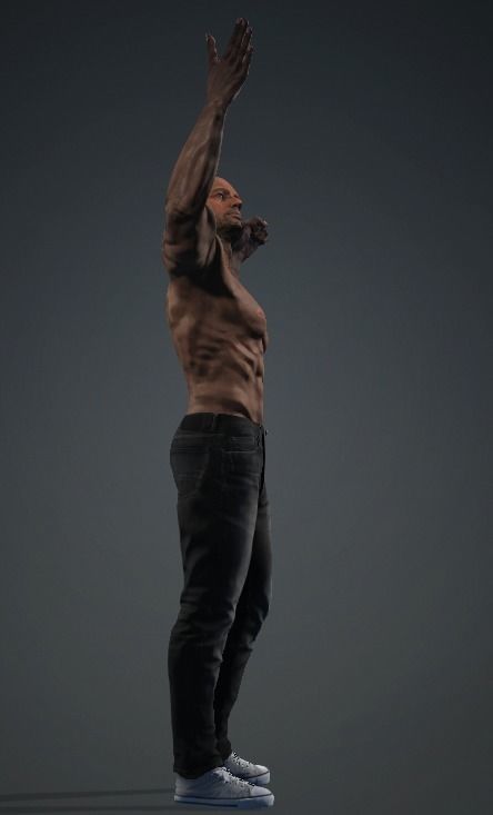 GEORGE - Realistic Rigged Body Builder Game Ready  Low-poly 3D model_10