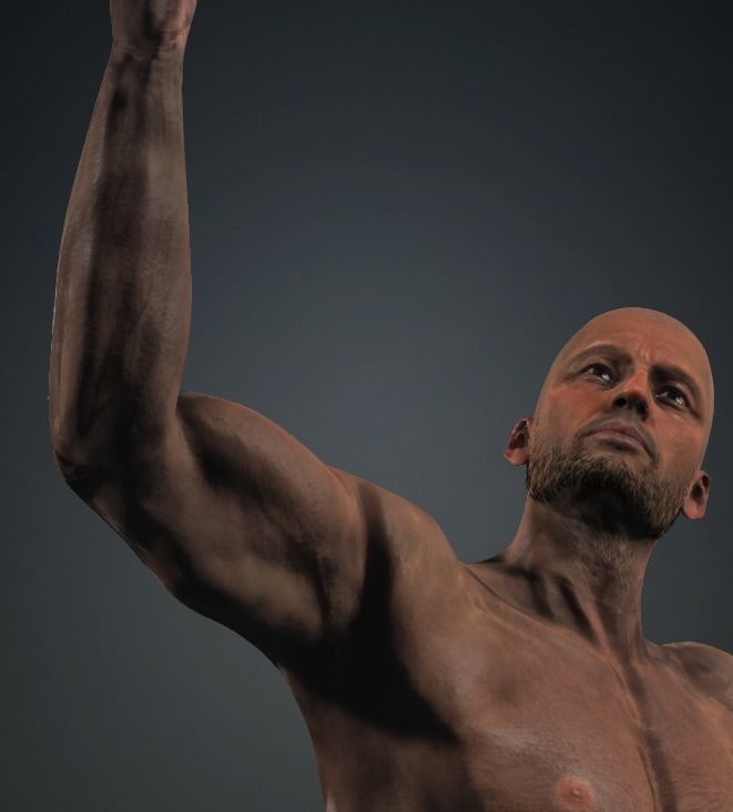 GEORGE - Realistic Rigged Body Builder Game Ready  Low-poly 3D model_21