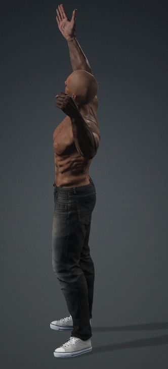 GEORGE - Realistic Rigged Body Builder Game Ready  Low-poly 3D model_11