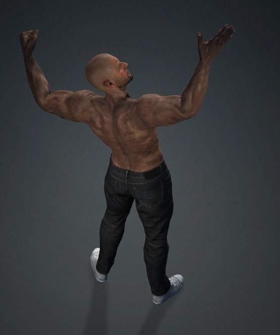 GEORGE - Realistic Rigged Body Builder Game Ready  Low-poly 3D model_7