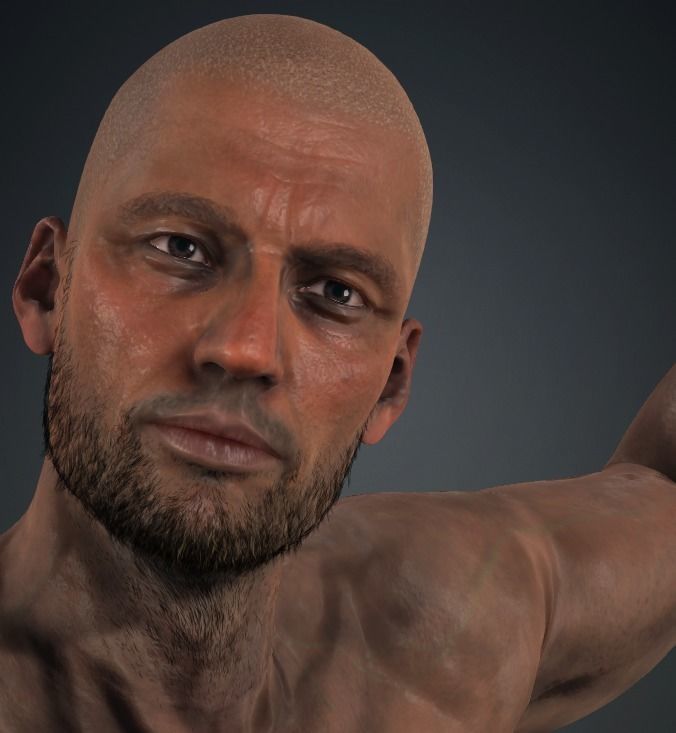 GEORGE - Realistic Rigged Body Builder Game Ready  Low-poly 3D model_5
