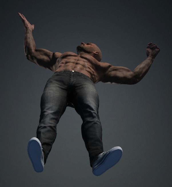 GEORGE - Realistic Rigged Body Builder Game Ready  Low-poly 3D model_13