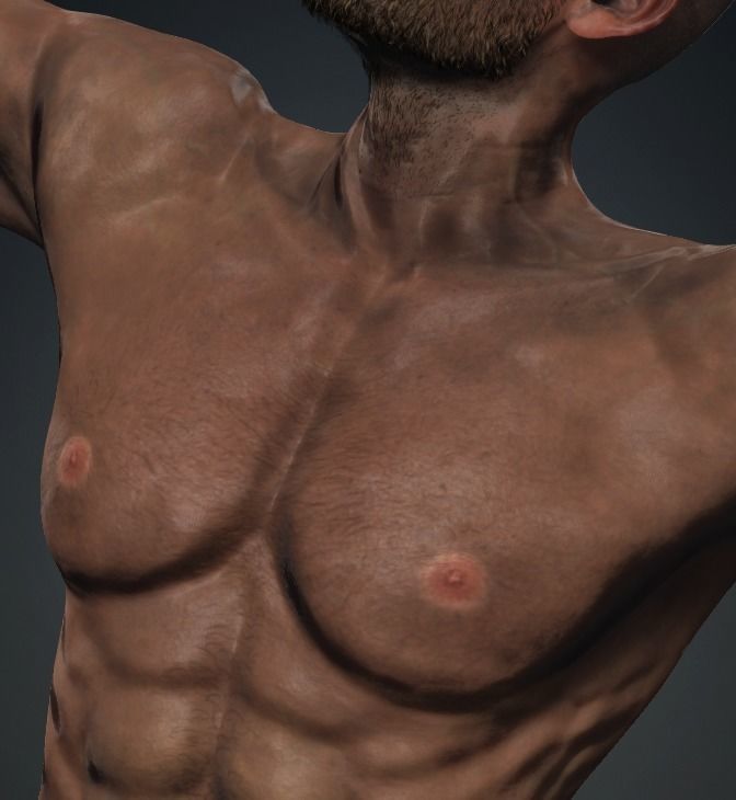 GEORGE - Realistic Rigged Body Builder Game Ready  Low-poly 3D model_18