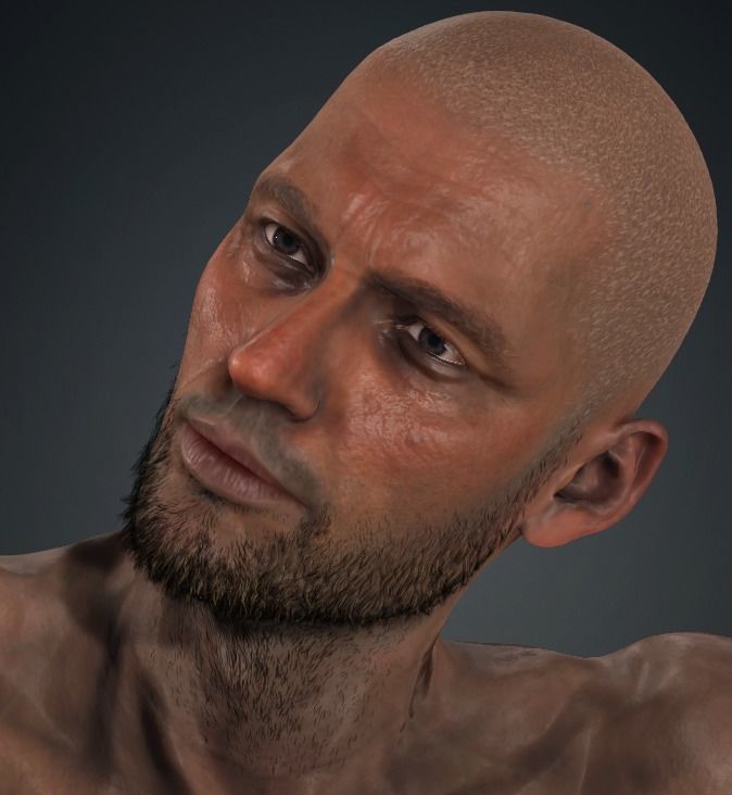 GEORGE - Realistic Rigged Body Builder Game Ready  Low-poly 3D model_3