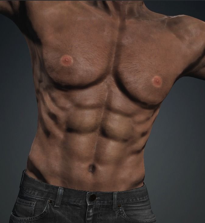 GEORGE - Realistic Rigged Body Builder Game Ready  Low-poly 3D model_20