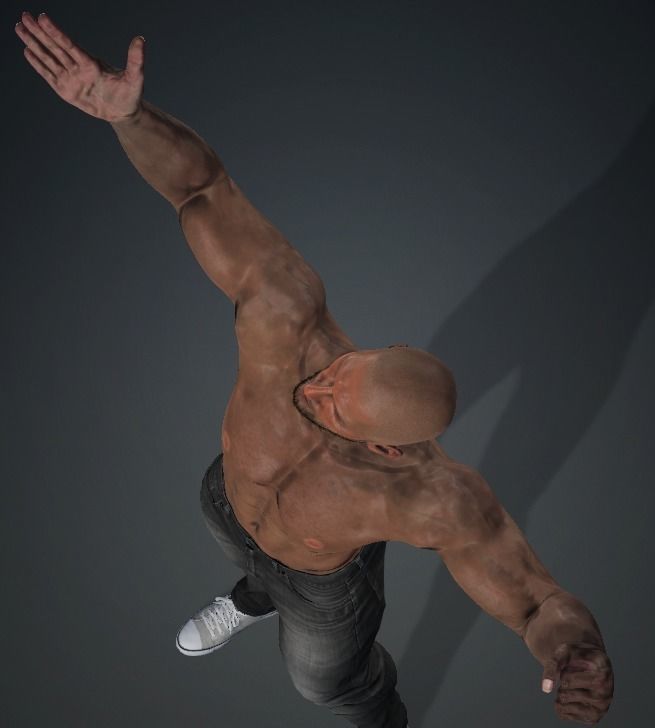 GEORGE - Realistic Rigged Body Builder Game Ready  Low-poly 3D model_14
