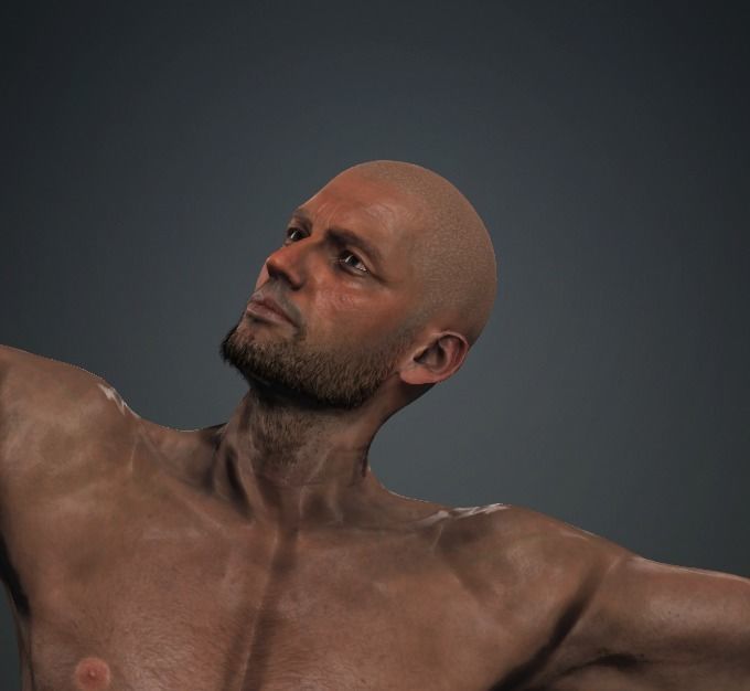 GEORGE - Realistic Rigged Body Builder Game Ready  Low-poly 3D model_1