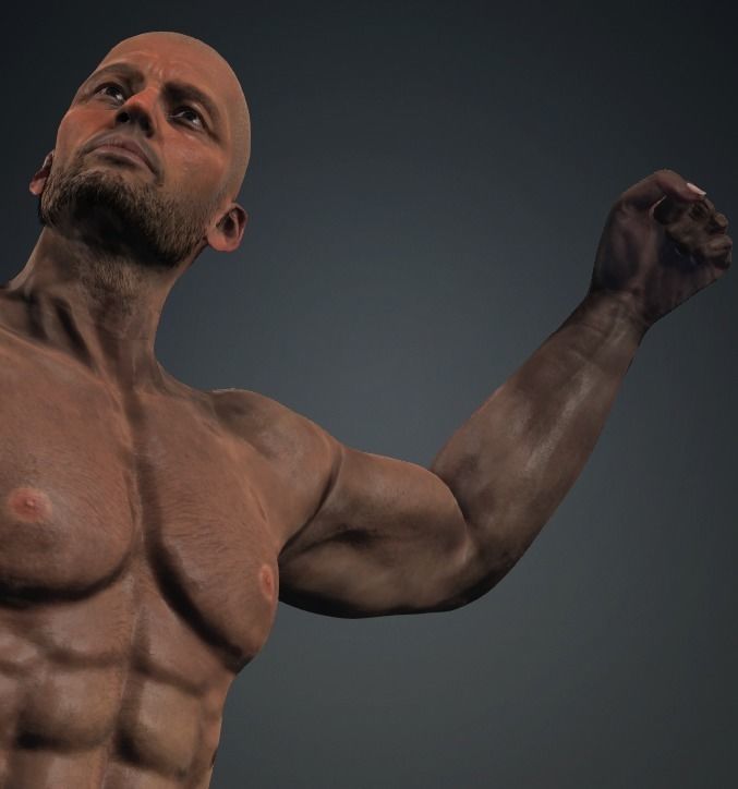GEORGE - Realistic Rigged Body Builder Game Ready  Low-poly 3D model_22