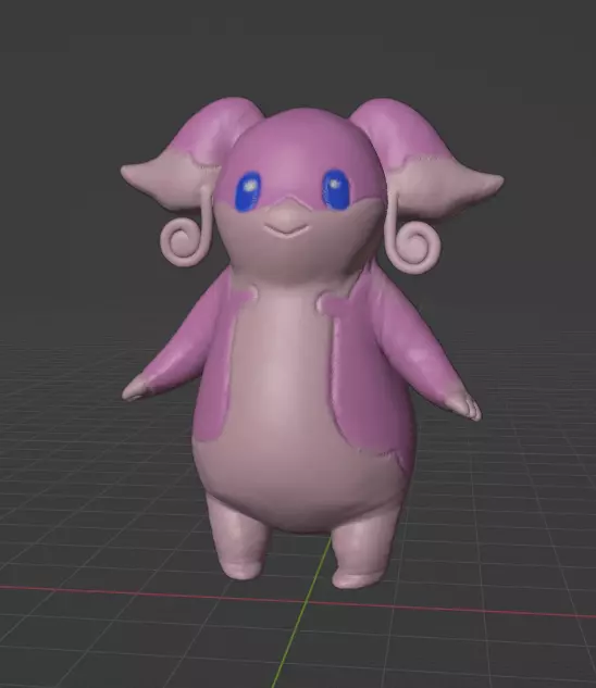 Audino 3D print model_0