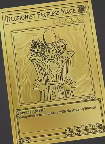 illusionist faceless mage - mage - yugioh 3D print model