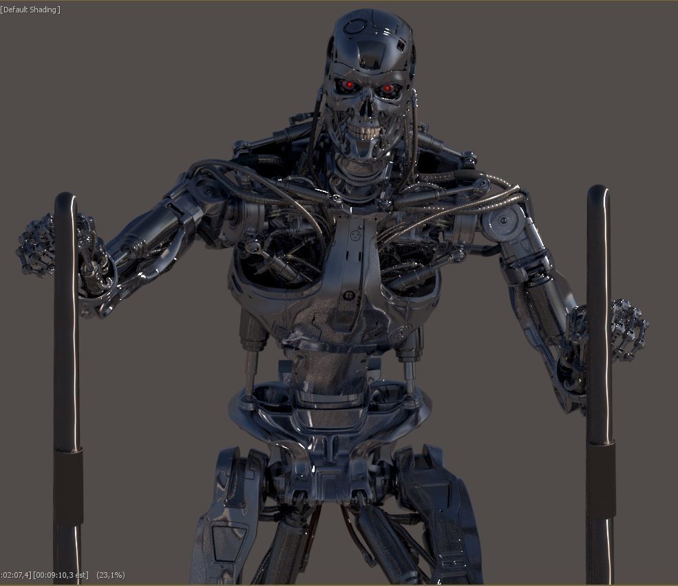 T-800 THE TERMINATOR High Detal V2 3D print model_44