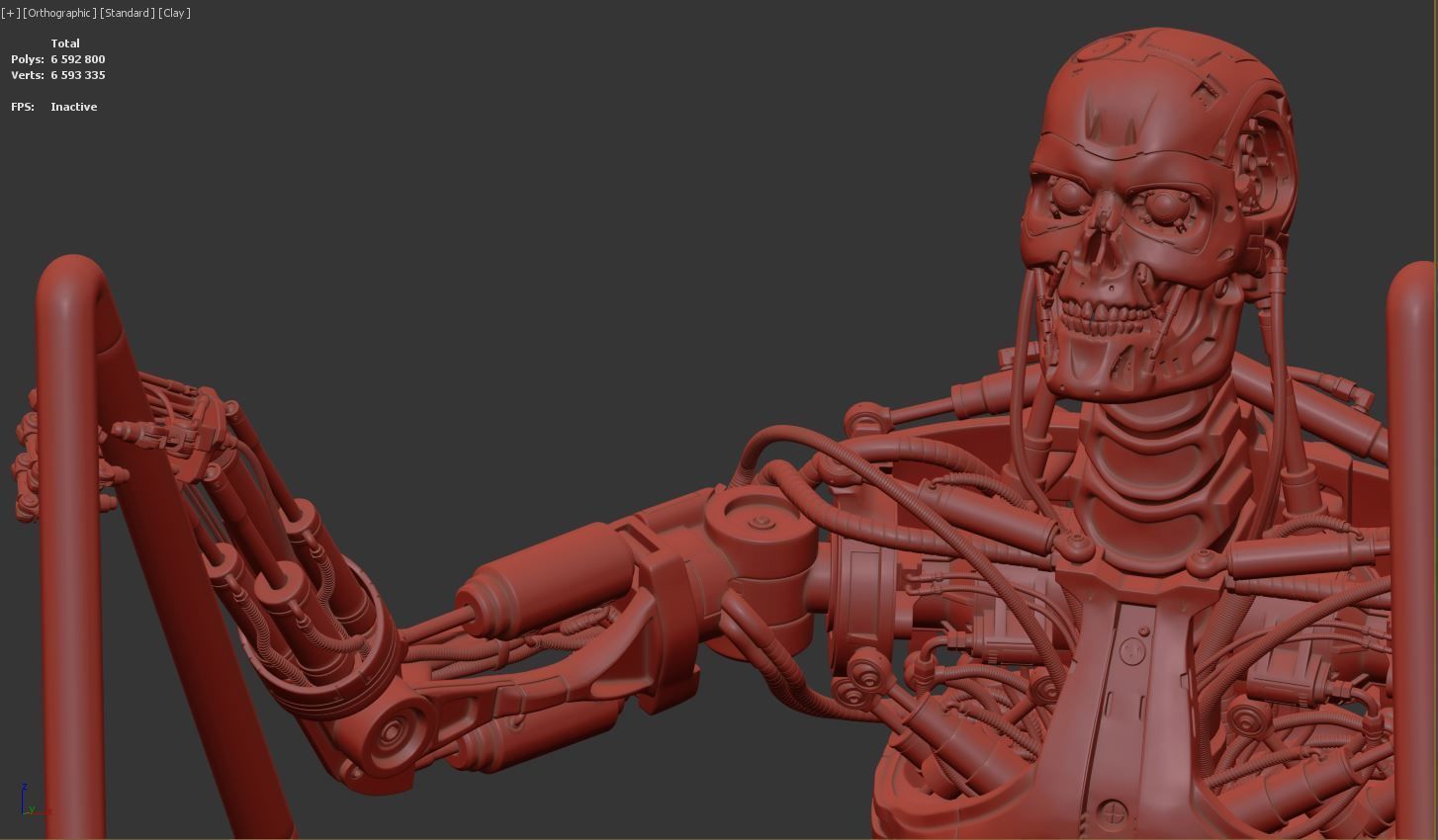 T-800 THE TERMINATOR High Detal V2 3D print model_6