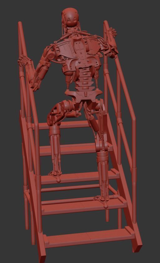 T-800 THE TERMINATOR High Detal V2 3D print model_27
