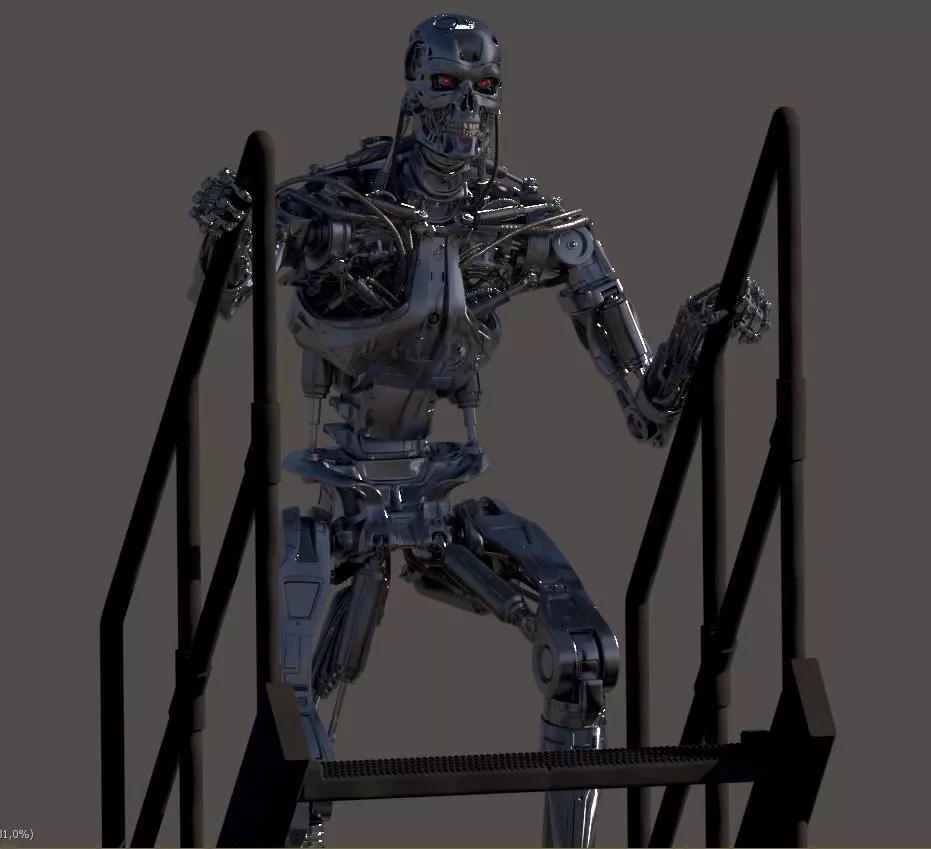 T-800 THE TERMINATOR High Detal V2 3D print model_0