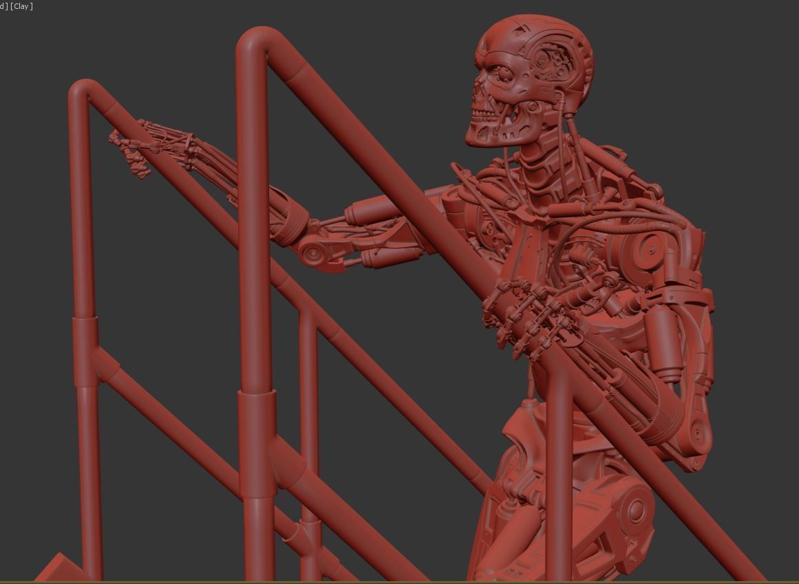 T-800 THE TERMINATOR High Detal V2 3D print model_33