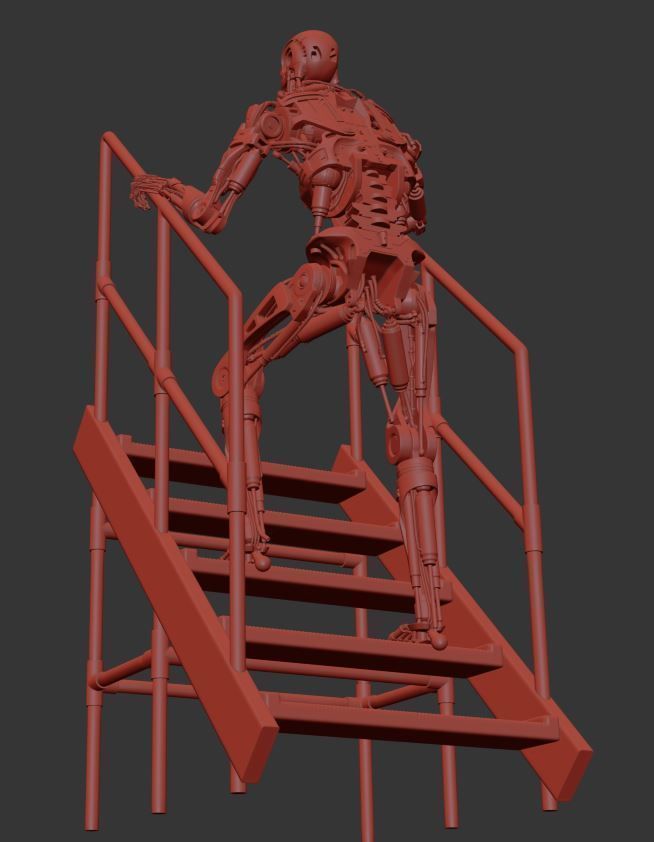 T-800 THE TERMINATOR High Detal V2 3D print model_34