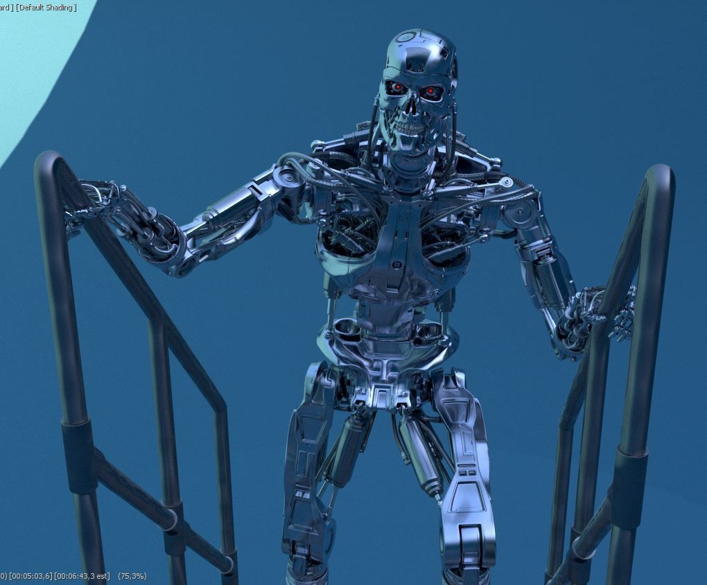 T-800 THE TERMINATOR High Detal V2 3D print model_38