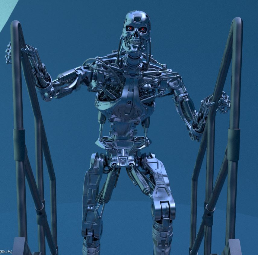 T-800 THE TERMINATOR High Detal V2 3D print model_45