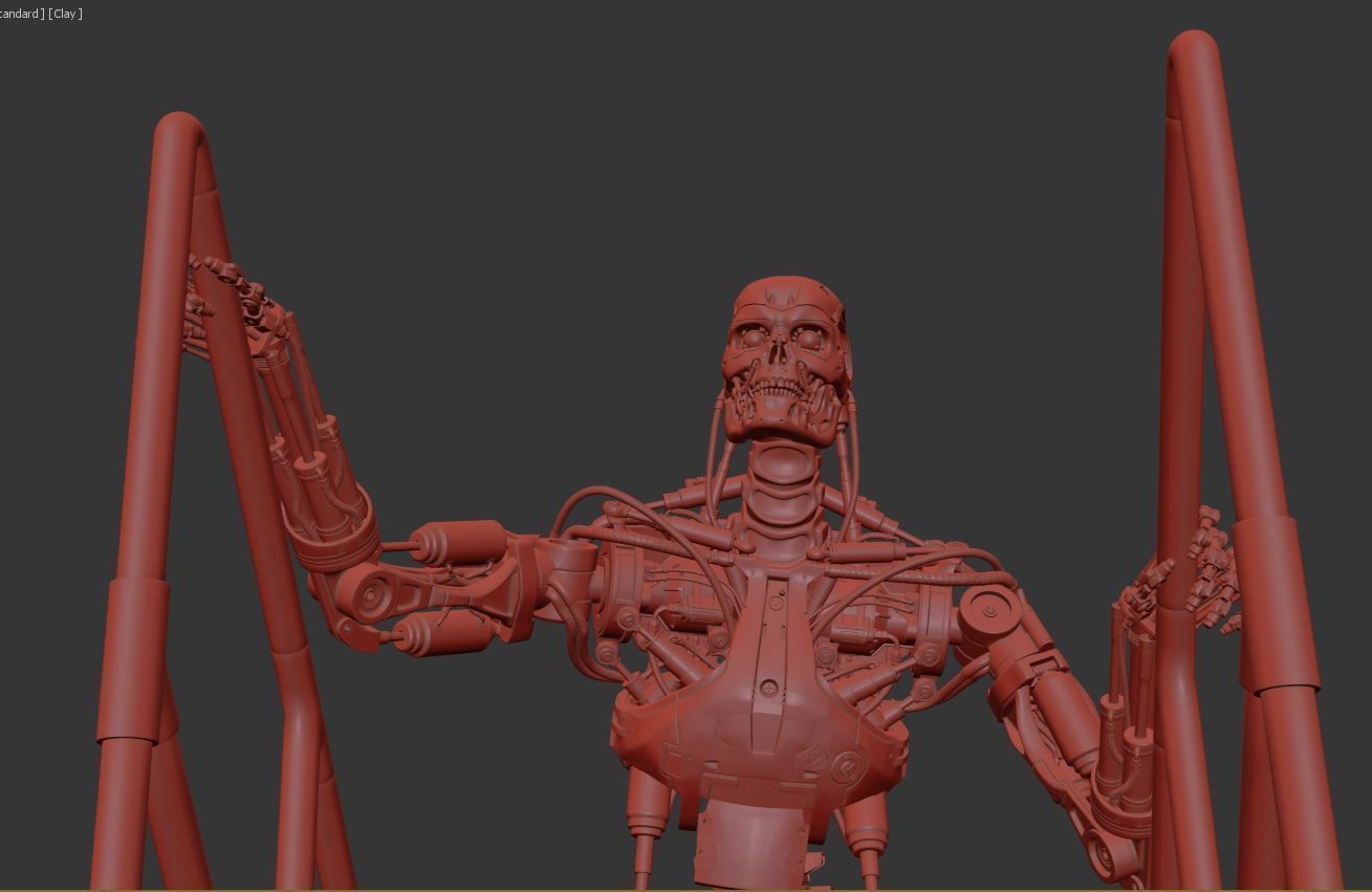 T-800 THE TERMINATOR High Detal V2 3D print model_36