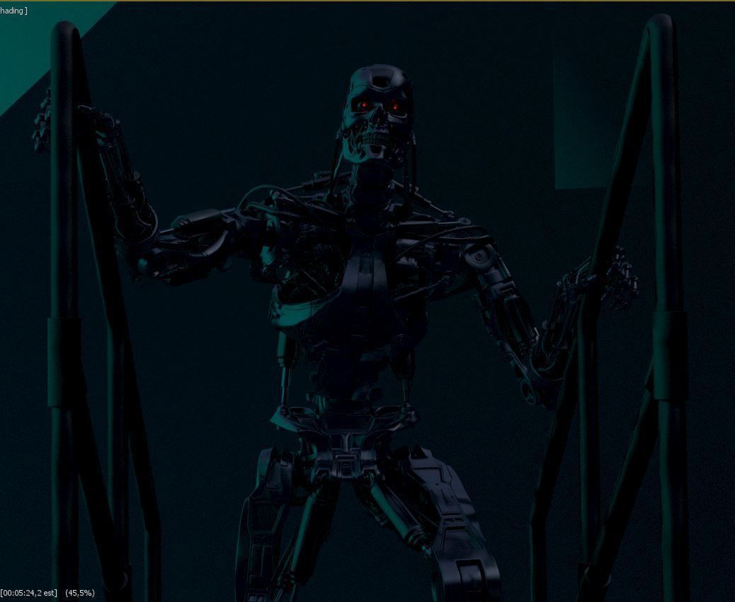 T-800 THE TERMINATOR High Detal V2 3D print model_41